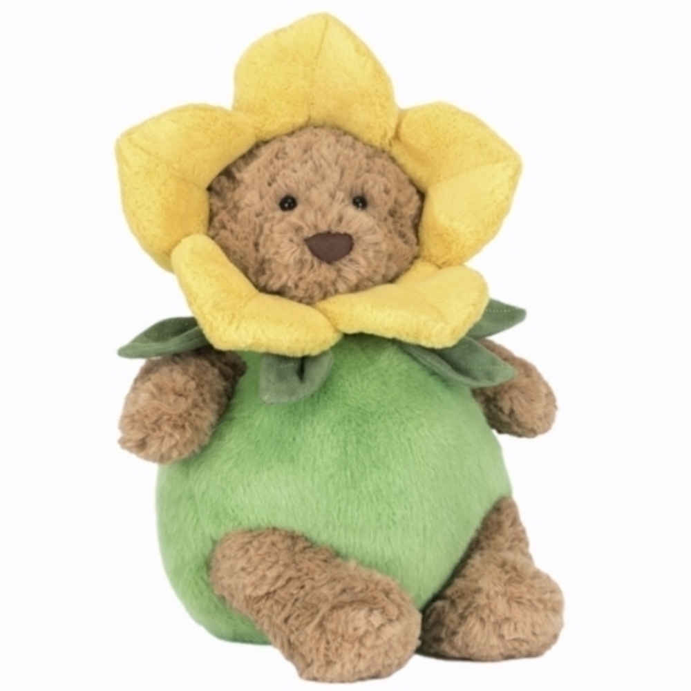 Jellycat Bartholomew Bear Daffodil Outfit BNWT Authentic
